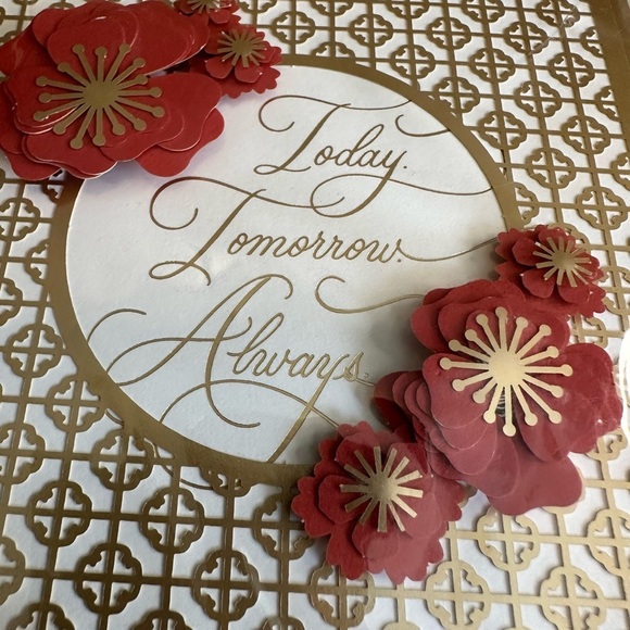 💥10/$10 Elegant Red and Gold Greeting Card - Picture 2 of 4